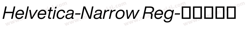 Helvetica-Narrow Reg字体转换